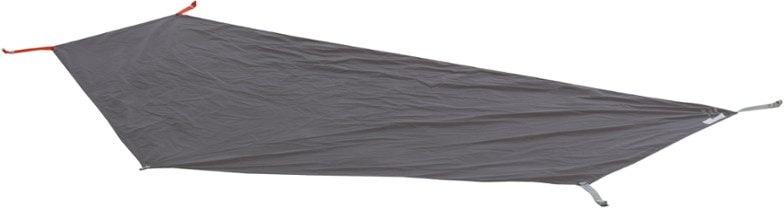 Copper Spur HV UL1 bikepacking tent footprint laid out flat to show full coverage and durable ripstop nylon material
