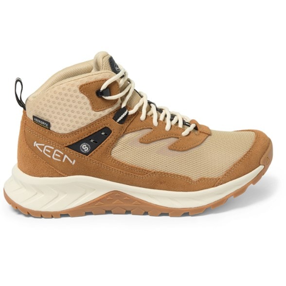 Side view of TrailBlazer women's mid waterproof hiking boots showcasing durability and design.