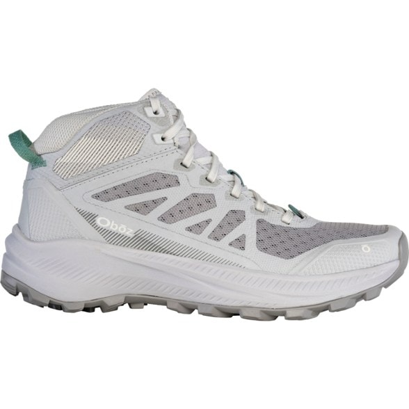 Side view of Eco-Friendly LT Mid Women's Hiking Boots showcasing the breathable mesh and recycled upper.