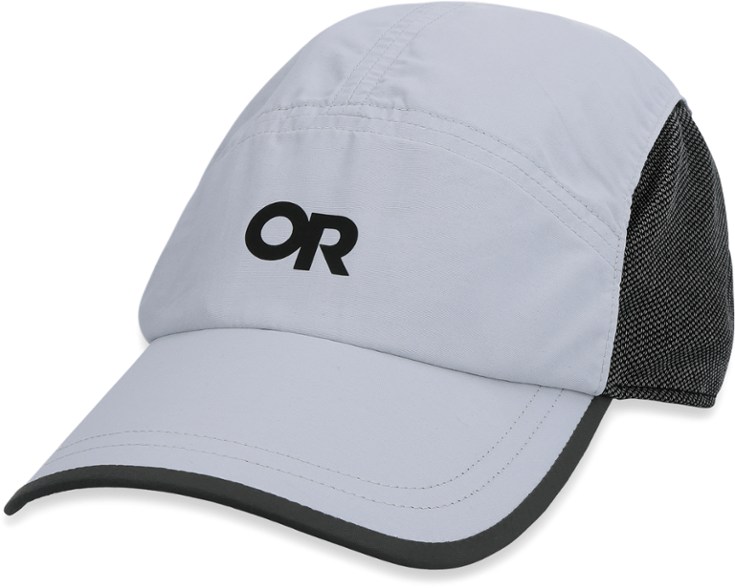 SwiftGuard lightweight sun protection hat for running with shaped brim and ventilation mesh