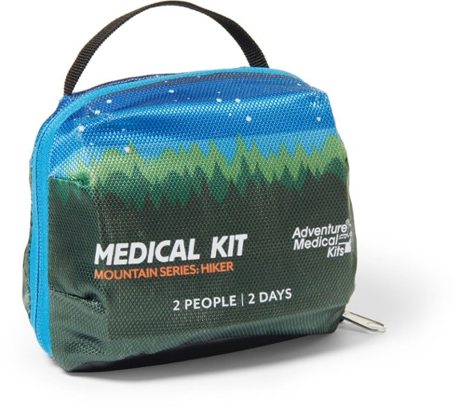 SummitSafe Compact Hiking First Aid Kit open with supplies visible