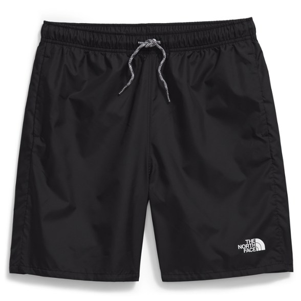 Front view of Adventure Ready Boys' Hiking Shorts featuring wind-resistant material.