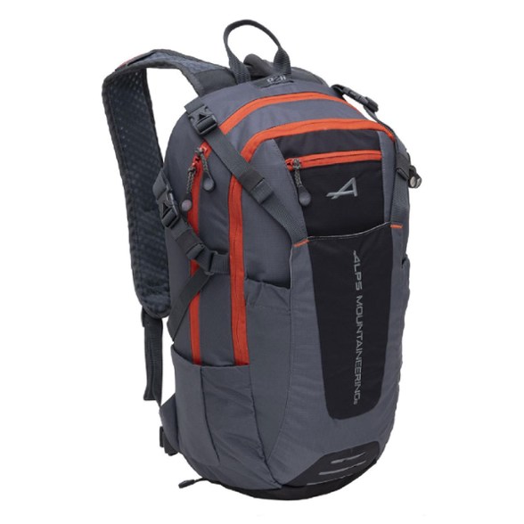 TrailPro hydration pack showing front organizer pocket and fleece-lined sunglasses compartment