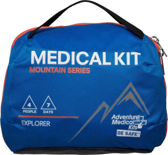 Overview of the Explorer Pro Adventure First Aid Kit showcasing its durable design and organization system.