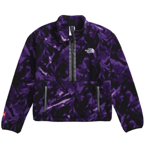 Front view of Eco-Friendly Women's Quarter-Zip Pullover in a cozy setting.