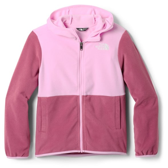 Front view of the eco-friendly kids fleece hoodie showing pockets