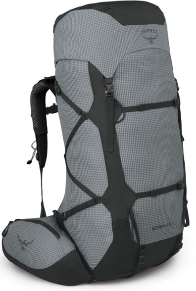 Osprey Aether Pro 75 hiking pack with hydration sleeve in outdoor setting