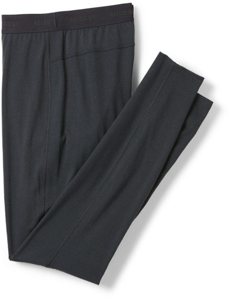 Close-up of women's merino wool base layer bottoms showing fabric texture.