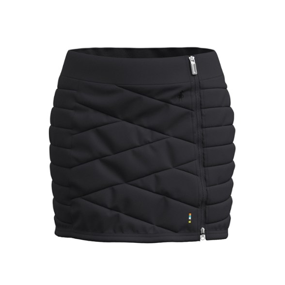 Front view of the women's insulated hiking skirt showcasing its sleek design and zipper.