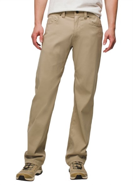 Brion II Men's Outdoor Performance Pants showcasing flexibility during a hike.