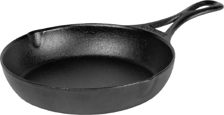 Blacklock Pro 7 inch lightweight cast iron skillet showing smooth triple-seasoned surface
