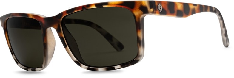 Front view of Electric Satellite lightweight polarized sunglasses on a sunny day.