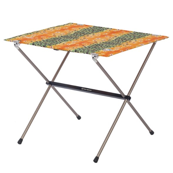 Camp Chef Portable Cooking Table with food prep setup