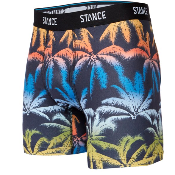 Stance Palmer boxer briefs displayed in vibrant colors, front view.