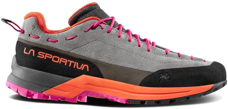 La Sportiva TX Guide Women's Approach Shoes from the side, showcasing their stylish yet functional design.