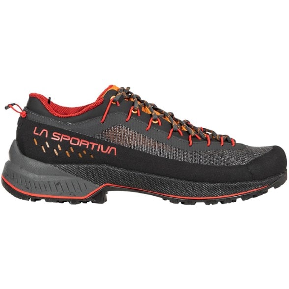 La Sportiva TX4 EVO ST approach shoes from the side, highlighting the rugged outsole and breathable mesh.