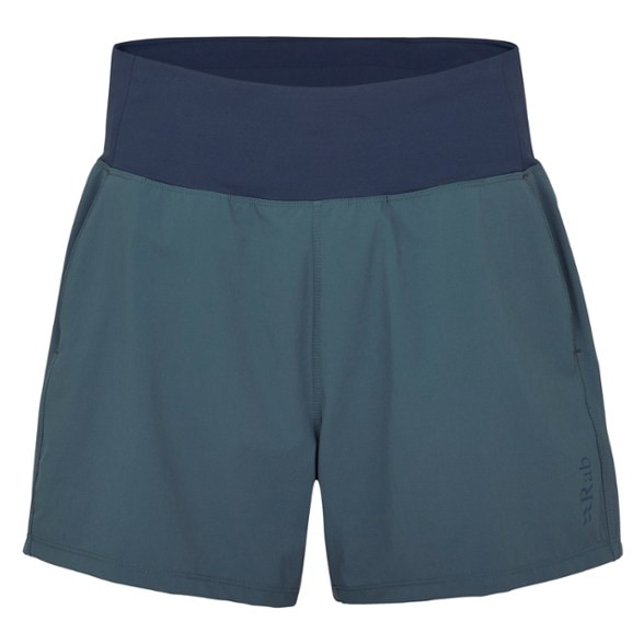 Front view of Momentum Women's hiking shorts, showcasing lightweight and quick-drying fabric.