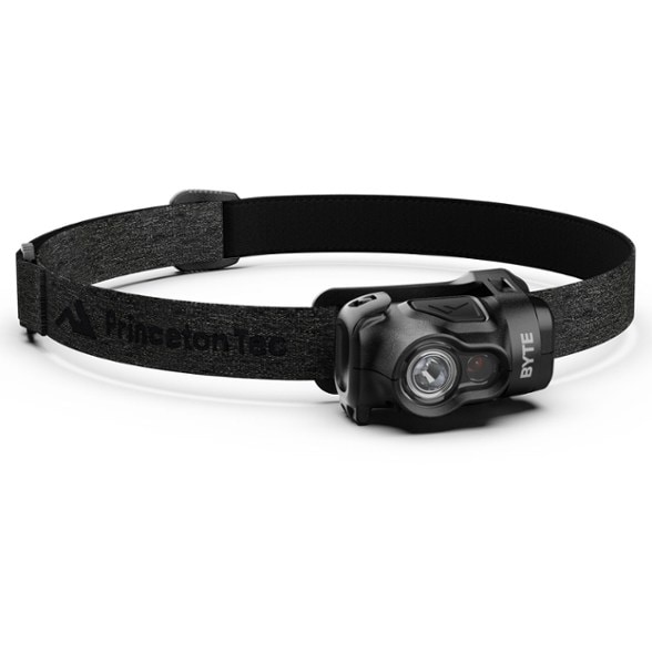 Luminous Compact Headlamp showing bright LED light in use on a hiking trail.