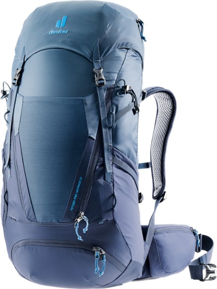 Futura Pro Jaypack 36 backpack from the front, demonstrating its sleek design and camera compartment.