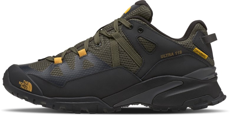 Ultra 112 WP hiking shoes from side view highlighting waterproof features