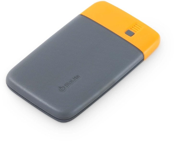 Front view of VoltGo 20K PD portable power bank with USB-C PD charging ports visible