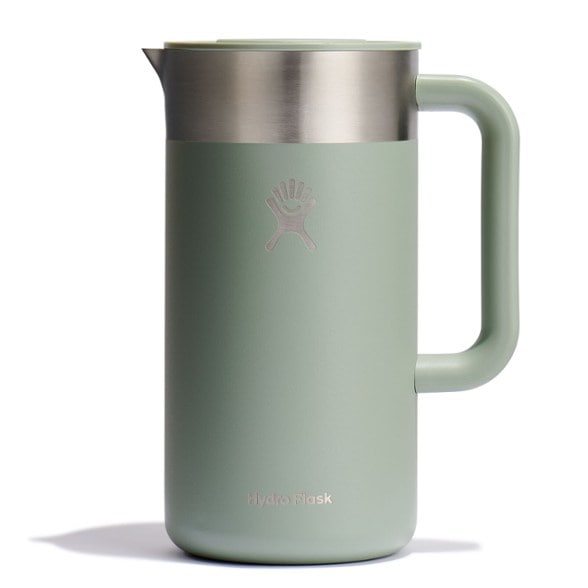 Premium Insulated French Press in outdoor setting, showcasing its durability and sleek design.