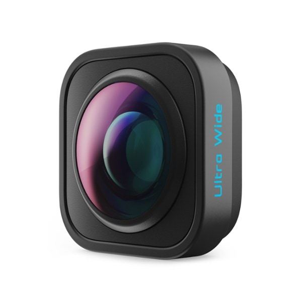 HERO13 Black ultra wide lens mod attached to the camera, showcasing the expanded field of view.