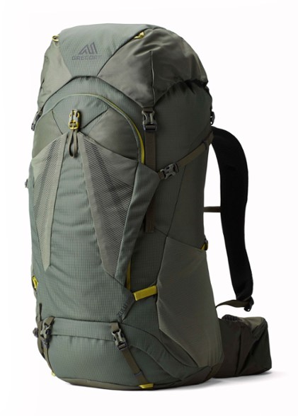 Gregory Zulu 65 Plus Size Backpack from the front, highlighting its adjustable torso and hipbelt.