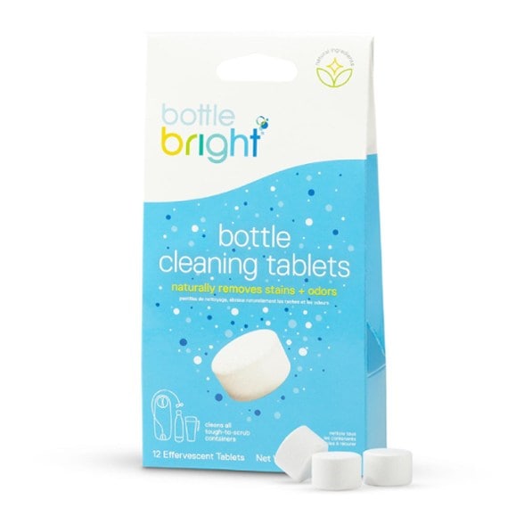 Eco-Clean Bottle Bright Tablets in a clean kitchen setting