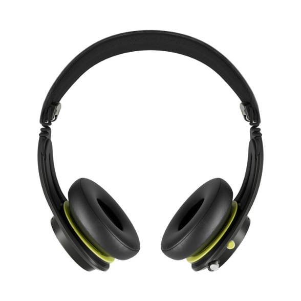 Side view of Travel-Ready ANC Wireless Headphones with collapsible design for easy storage.