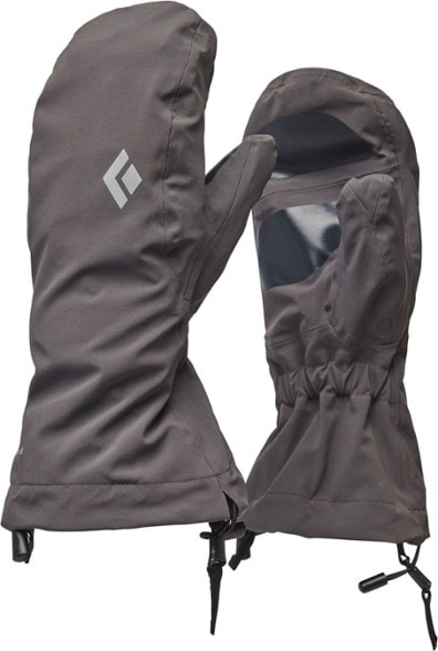 Close-up of StormShell Pro mitts showing waterproof grip and textured palm panel