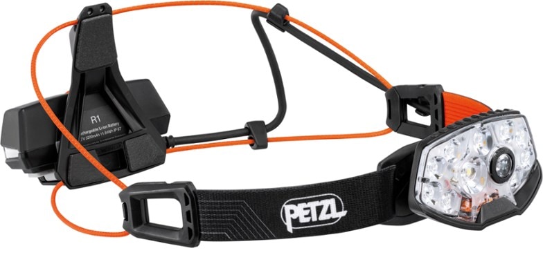 Petzl NAO RL headlamp showing front view with adjustable strap