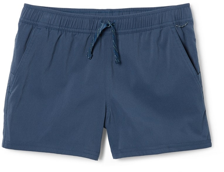 Front view of Adventure Ready Kids' Hiking Shorts showcasing pockets and stretch fabric.