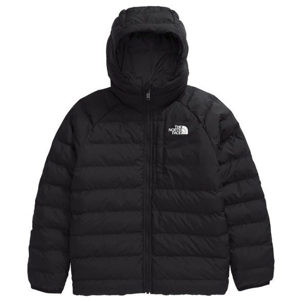 Front view of the girls' reversible insulated jacket showcasing its sleek design and vibrant color.