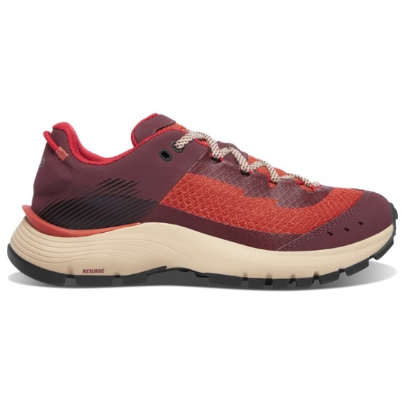 Side view of Danner Trail Junction Women's Hiking Shoes with breathable mesh uppers.