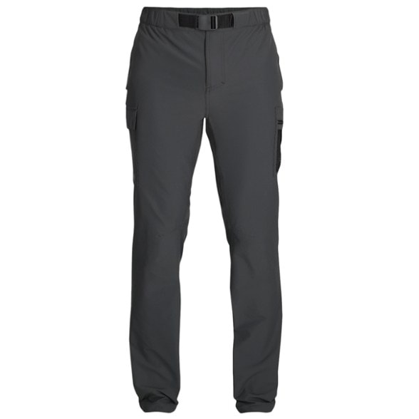 Full view of TrailShield water-resistant pants worn in forest hike