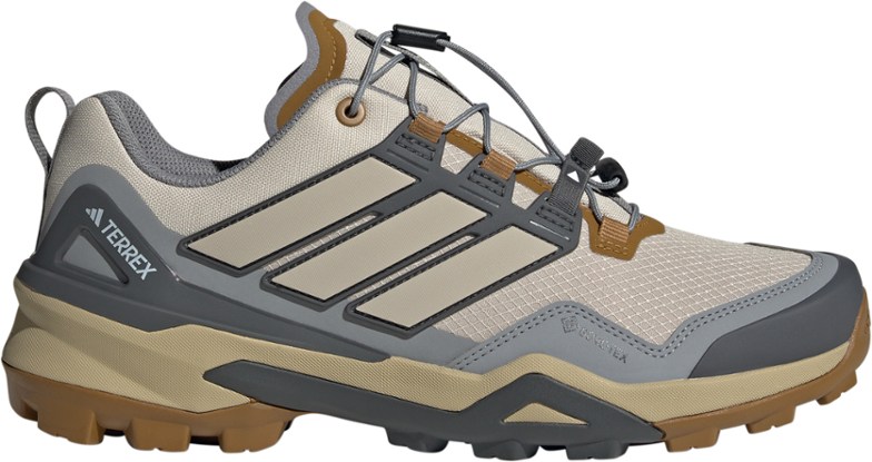 Side view of adidas Terrex Skychaser X trail shoes showing rugged outsole design