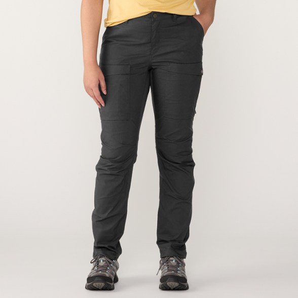 Fjallraven Women's G-1000 Lite Trekking Pants front view, ideal for summer hiking.