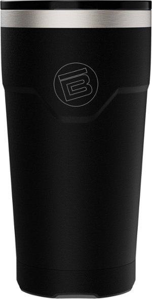 Magnetic insulated tumbler secured on a BOTE paddleboard, showcasing its stability.