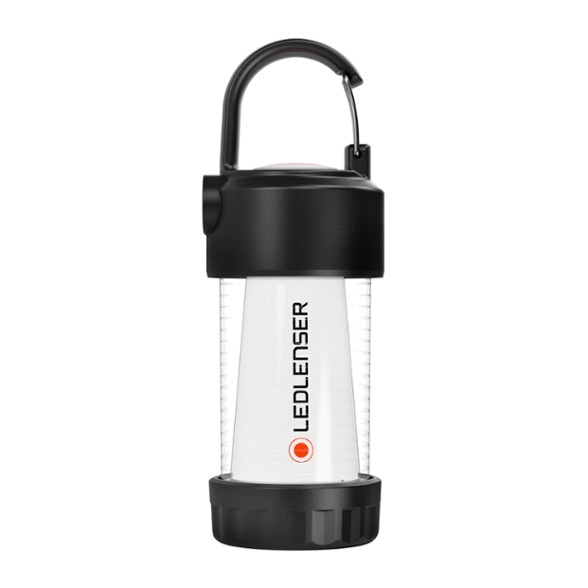 GlowyLite ML4 portable LED lantern hanging from tent with carabiner hook