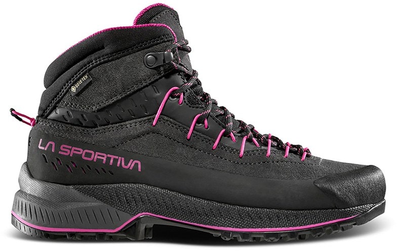 La Sportiva TX4 EVO Mid GTX Women's Approach Boots from the side, showcasing the durable Vibram outsole.