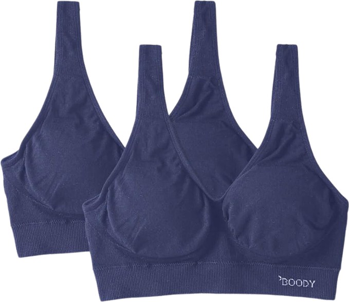 EcoComfort Wireless Padded Bra Set showcasing soft bamboo fabric from the front