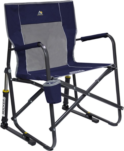 GCI Freestyle Portable Rocking Chair set up at a campsite