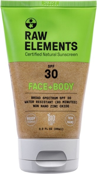 EcoShield Face & Body Sunscreen SPF 30 tube showing front view and ingredients
