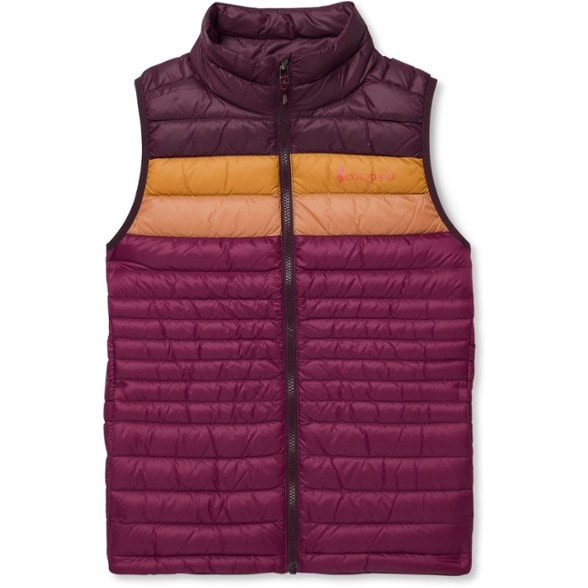 Front view of the Eco-Friendly Women's Packable Down Vest, showcasing its sleek design.