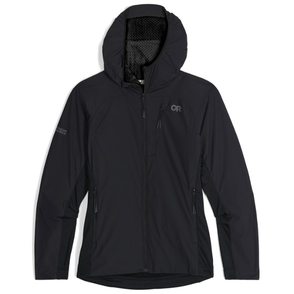 ActiveTemp Women's Insulated Hoodie front view in a winter landscape.