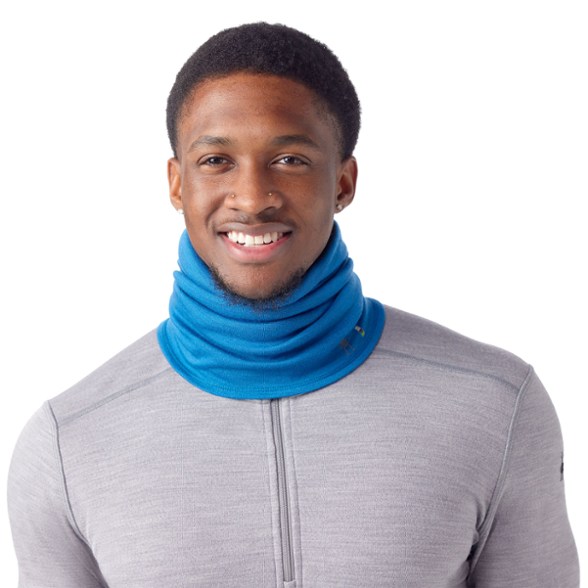 Front view of the Ultimate Merino Wool Thermal Neck Gaiter showcasing its interlock knit design.