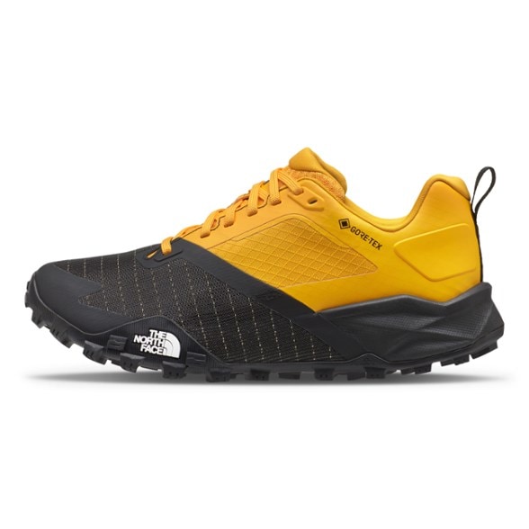 Men's GORE-TEX hiking shoes showcasing their durable design and ankle support.