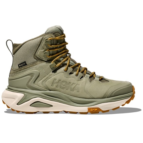 Kaha 3 GTX men's hiking boots side view highlighting waterproof nubuck leather.