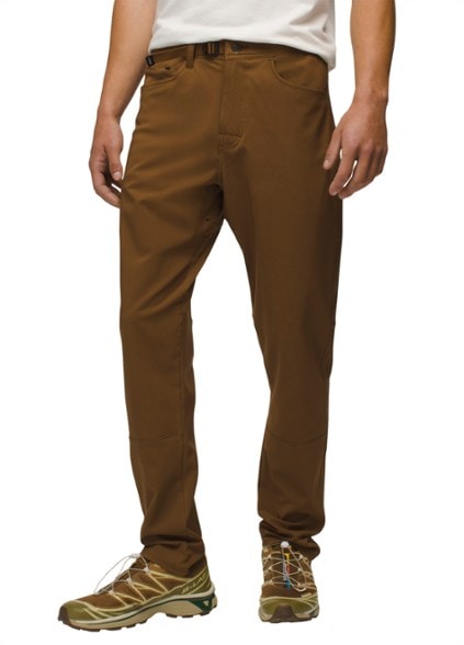 Men's Adventure Ready Climbing Pants showcasing breathable fabric during a climb.